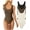 Black Coffee Beige, variant on Women's 3 Piece Bodysuits Sexy Sleeveless Round Neck Shapewear Tank Tops Bodysuits
