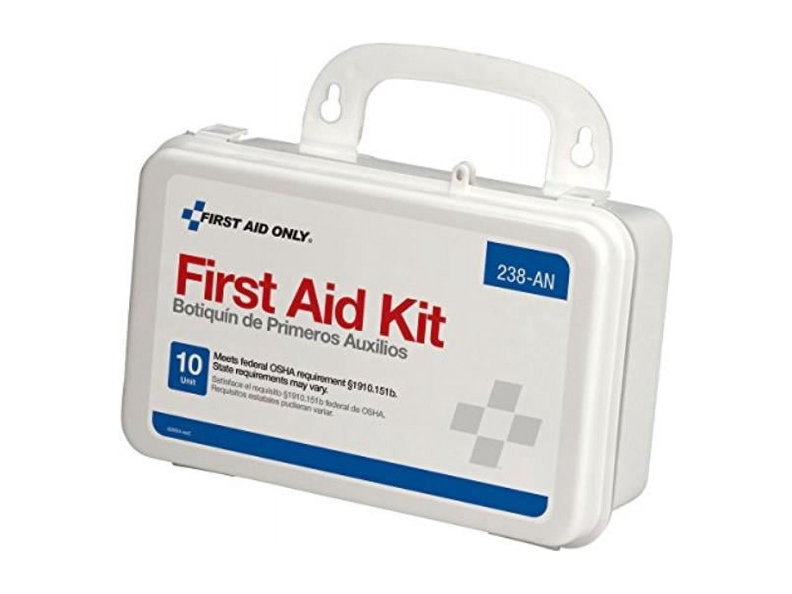 First Aid Only ANSI-Compliant First Aid Kit, 64 Pieces, Plastic Case -FAO238AN