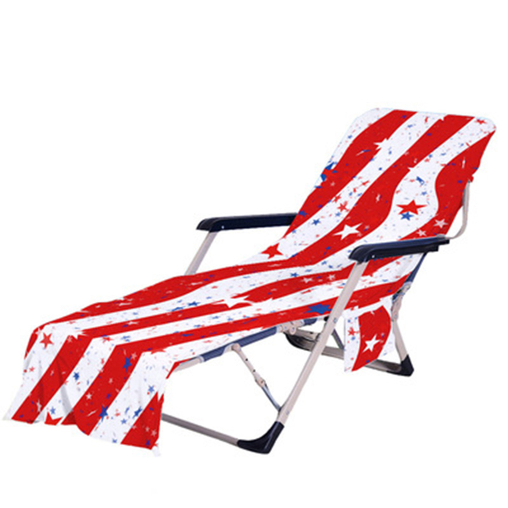 Pool Chair Covers Microfiber Chaise Lounge Chair Towel Cover For Sun