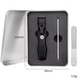 thumbnail image 1 of Antisplash Nail Clippers Set-stainless Steel File + Portable Iron Case Nail Tools,PENDANE,metal,C, 1 of 1