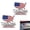 2pcs, variant on 3D Metal Car Emblem American Flag Badge, Patriotic Vehicle Decal Plate, Waterproof Truck Sticker for Chevy Ford Ram Dodge Jeep Motorcycle