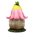 thumbnail image 4 of Ebros LED Light Up Miniature Enchanted Fairy Garden Trumpet Lily Cottage House With Moving Door Figurine, 4 of 6