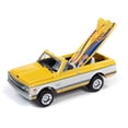 thumbnail image 3 of 1970 Chevrolet Blazer Convertible Pickup Truck Yellow and White with Surf Boards and "Surf Shop" Front Facade Diorama Set "American Snapshots" 1/64 Diecast Model Car by Johnny Lightning, 3 of 3