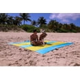 thumbnail image 4 of Aquatus Beach Blanket Sandproof Extra Large Oversized 10ft by 9ft for 7 Adults Best Beach Mat Accessories for Vacation, Camping, Picnics, Travel, Hiking, Festivals, and Events, 4 of 7