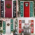 thumbnail image 5 of Merry Christmas Decor Banners,New Year Outdoor Indoor Christmas Decorations Welcome Bright Red Xmas Porch Sign Hanging For Home Wall Door Decor, 5 of 5