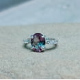 thumbnail image 4 of Alexandrite Ring, 925 Sterling Silver Ring, Color Change Stone Ring, Oval Cut Alexandrite Ring, Engagement Ring, Ring for gift, 4 of 4