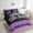 Purple, variant on Erosebridal Race Checkered Bedding Sets Twin Size, Sports Comforter Sets with Sheets, Neon Honeycomb Decor, Reversible 7pcs