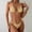#250327A64 Yellow, variant on CaiJunJia Bikini No Boundaries Bikini Set for Women Two Piece Swimsuits V Neck Low Rise Crisscross Back Self Tie Spaghetti Straps