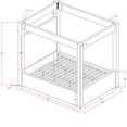 thumbnail image 7 of Best Master Furniture Borealis Starry Fabric Bed Frame (Eastern King/ Black), 7 of 7