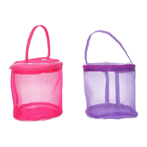 COOPHYA 2Pcs Yarn Project Bag Mesh Woolen Rectangular Shape for Knitting and Travel