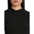 thumbnail image 5 of Self Esteem Juniors Mock Neck Ribbed Top, 5 of 6