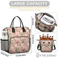 thumbnail image 5 of Pioneer Flower Floral Print Pattern Womens Lunch Box for Work,Insulated Large Lunch Bag,Leakproof Adult Lunch Bag for Work,Beach,Travel,Picnic,Camping, 5 of 6