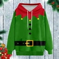 thumbnail image 5 of Aihuaihua Ugly Christmas Hoodies for Women Xmas Funny Elf Custome Sweatshirt Pullover With Pocket, 5 of 5