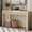 Apricot, variant on Harper & Bright Designs Fluted Console Table with 3 Drawers, Modern Narrow Entryway Table with Storage for Hallway and Living Room, Navy