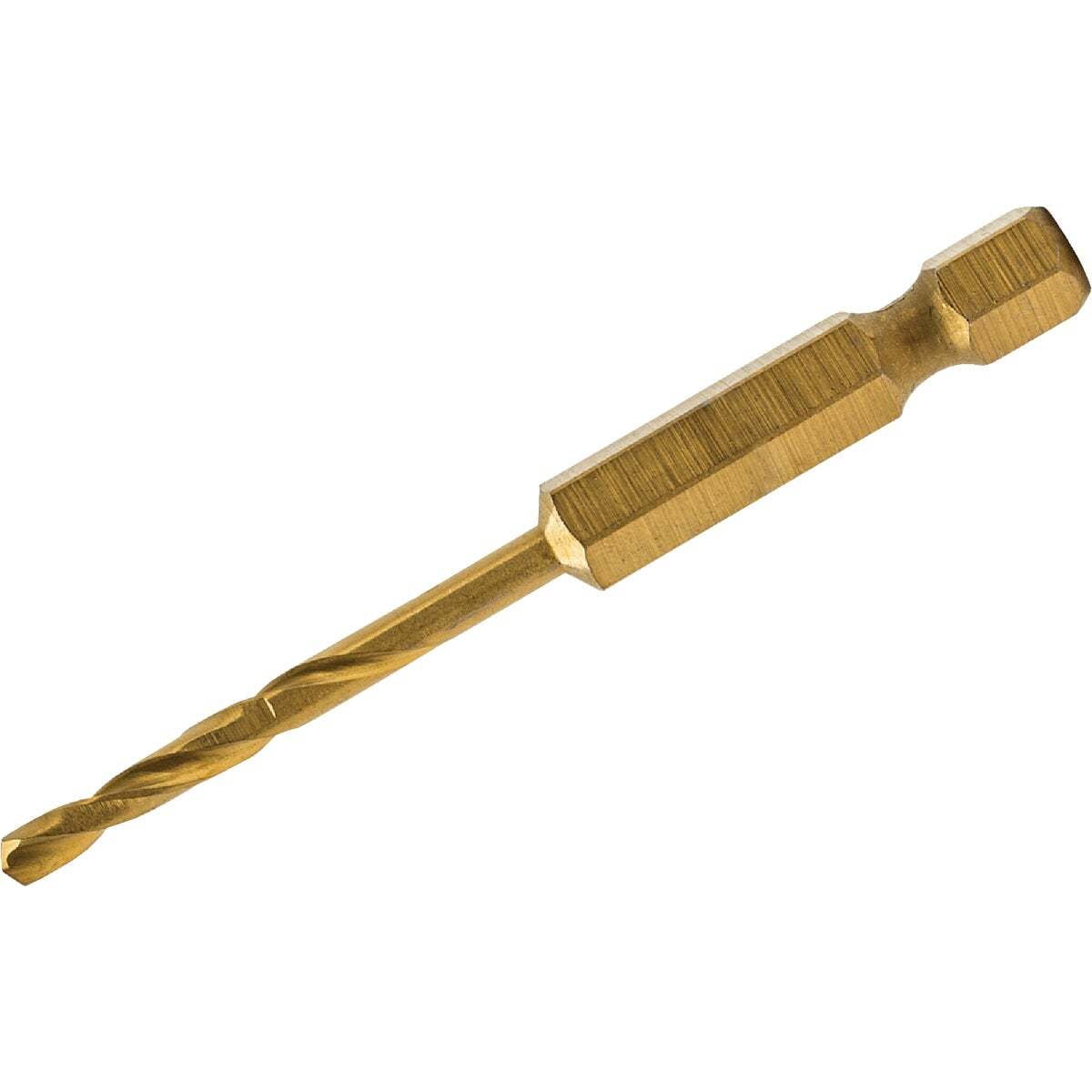 DEWALT DD5118 Impact Drill Bit, 9/32 in Dia, 3-1/2 in OAL, Spiral Flute, 1/4 in Dia Shank, Hex Shank Titanium
