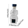 thumbnail image 2 of Dog Shaped Whiskey Decanter Bottle, 300ml Cute Animal Design Glass Liquor Dispenser for Bourbon Scotch, Unique Gift for Dog Lovers & Home Bar, 2 of 5