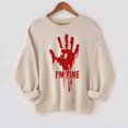 thumbnail image 4 of EHQJNJ Chandails en Molleton pour Femmes Sans Capuche Doux Mode Décontractée Manches Longues Col Rond Chandails en Molleton Imprimés Pull Sans Capuche Chandails en Molleton Surdimensionnés de Noël, 4 of 6