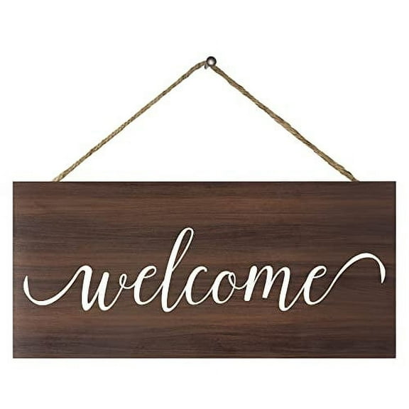 JennyGems Welcome Sign For Front Door Front Porch Sign, Welcome Porch Sign, Rustic Farmhouse Home Decor, American Made