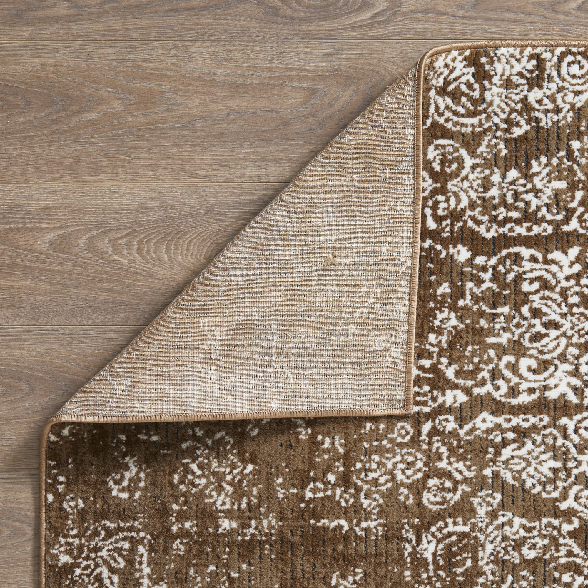 Loomaknoti Aysal Armilli 2' x 3' Brown Distressed Indoor Accent Rug