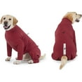 thumbnail image 5 of HQREA Winter Dog Coat Warm Adjustable 4 Legged Medium Large Dogs Jumpsuit Sweater Pajamas, 5 of 6