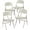 4 Pack Metal Chair | Beige, variant on BOOSDEN 6 Pack White Plastic Folding Chairs, Portable Party Chairs, Stackable Chair with Steel Frame, Indoor Outdoor Foldable Chair for Wedding Camping Dining Home Office Party Events
