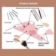thumbnail image 2 of pitrice Silicone Makeup Pad With Integrated Brush Cleaning Area Maintaining Hygiene And Ensuring Optimal blue, 2 of 6