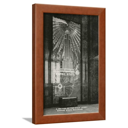 Lobby, Empire State Building, Art Deco, New York City Framed Print Wall (Best Art Deco Buildings)