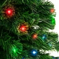 thumbnail image 4 of Best Choice Products 7-Foot Pre-Lit Fiber Optic Artificial Christmas Pine Tree with 280 UL-Certified 4-Color LED Lights, 8 Sequences, Foldable Stand, Green, 4 of 6