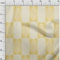 thumbnail image 3 of oneOone Viscose Jersey Light Yellow Fabric Geometric Allover Shape Sewing Material Print Fabric By The Yard 60 Inch Wide, 3 of 4