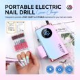 thumbnail image 3 of SAVILAND Nail Drill for Acrylic Nails Professional: 40000RPM Nail Drill 6000mAhm High Capacity Rechargeable Electric Nail File 13 Drill Bits for Nails Manicure Pedicure E File Sky Realm, 3 of 8