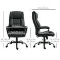 thumbnail image 3 of Vinsetto Executive Office Chair with Massage, Tilt, Desk Chair, Black, 3 of 8