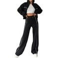 thumbnail image 3 of Conjunto Deportivo de Dos Piezas para Mujer, Ideal para Otoño Incluye Sudadera de Larga con Cremallera y Pantalón Negro XL, 3 of 9