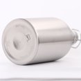 thumbnail image 4 of 1/2/2.5L Mini Keg Beer Growler Stainless Steel Barrel Bottle Storage Tank + Top, 4 of 5