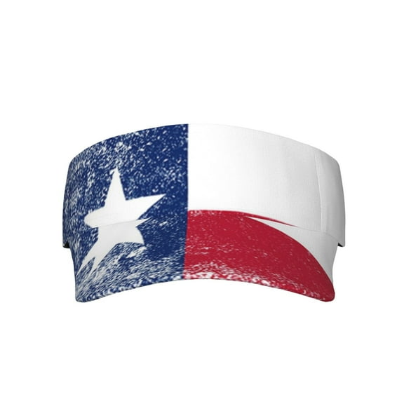 Retro Texas Flag Sports Sun Visor Hats Adjustable Sun Visor Caps For Women And Men