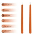 thumbnail image 3 of XINAOBAOLUO 11.8 inch Orange Christmas candles Sticks Unscented Taper Candles luxury Pack of 4, 3 of 7