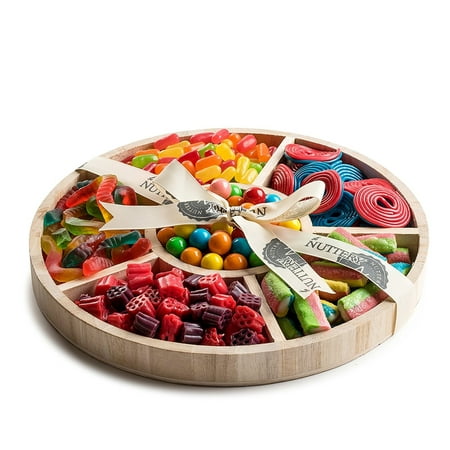 The Nuttery Classic Candy Round Wooden Six Sectional Gift