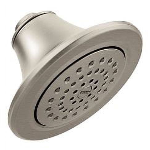 Moen Brushed Nickel One-Function 5-7/8" Diameter Spray Head Eco-Performance Showerhead