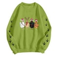 thumbnail image 5 of Fshinging Sweatshirts Hoodie For Women Christmas Chicken Printed Long Sleeve Crewneck Slim Pullover Sweaters, 5 of 5