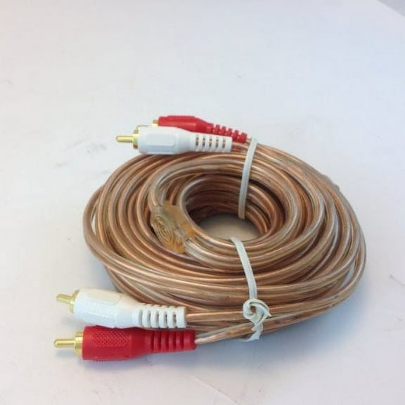 25 FT Stereo RCA Cable with RED/White Color Coded Ends