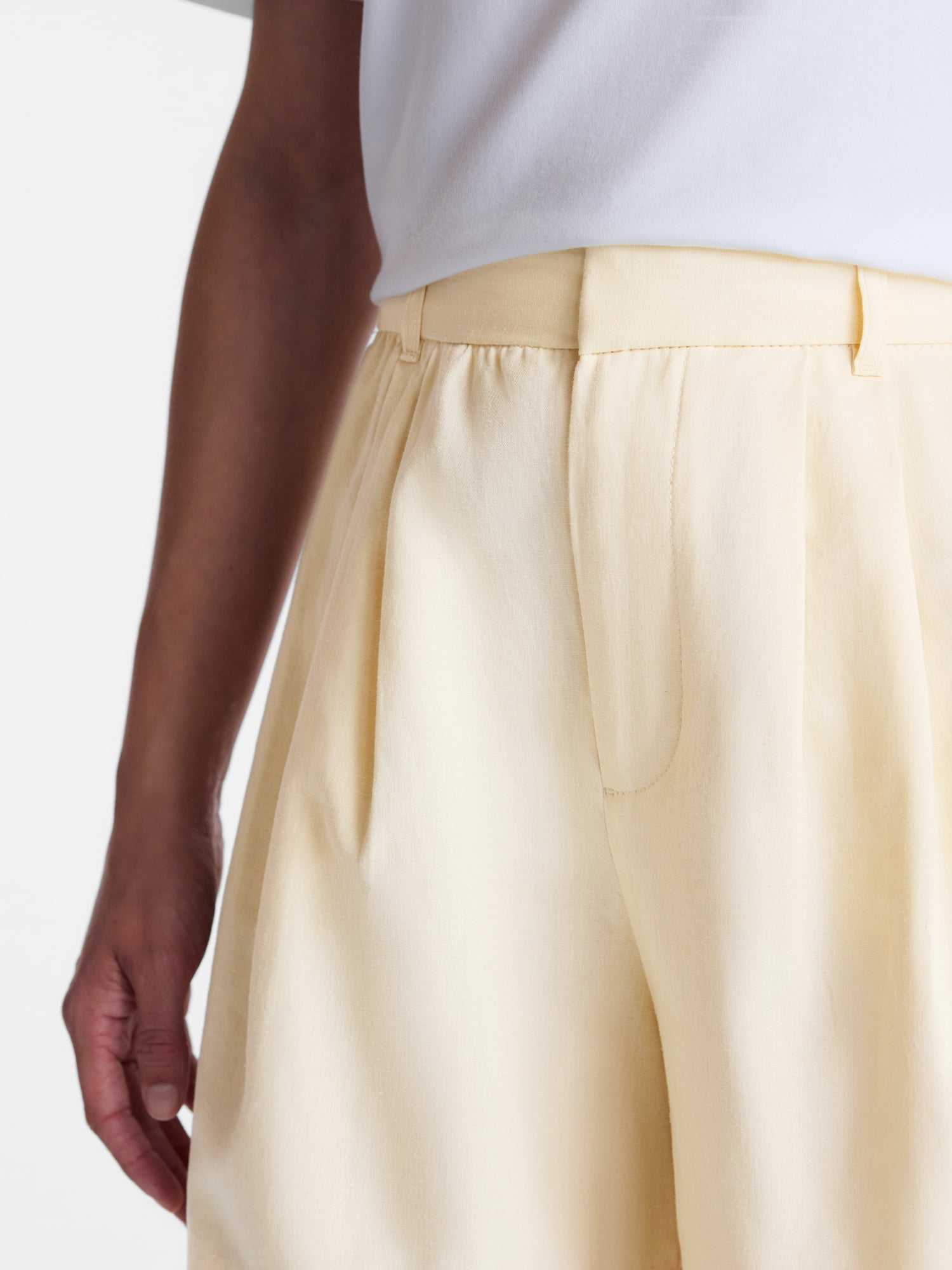 Time and Tru Women's Linen Blend Shorts, 5" Inseam, Sizes XS-XXXL
