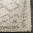 thumbnail image 4 of SAFAVIEH Arizona Arnold Geometric Shag Area Rug, Ivory/Grey, 4' x 6', 4 of 7
