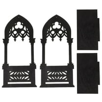 HEALEEP Gothic Arch Candle Sconces Shelf Stick Holder Decorations Office