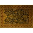 thumbnail image 1 of Ahgly Company Machine Washable Indoor Rectangle Persian Yellow Traditional Area Rugs, 3' x 5', 1 of 4