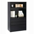 thumbnail image 7 of Lorell, LLR66205, 36" Lateral File Drawer Combo Unit, 1 Each, Black, 7 of 7