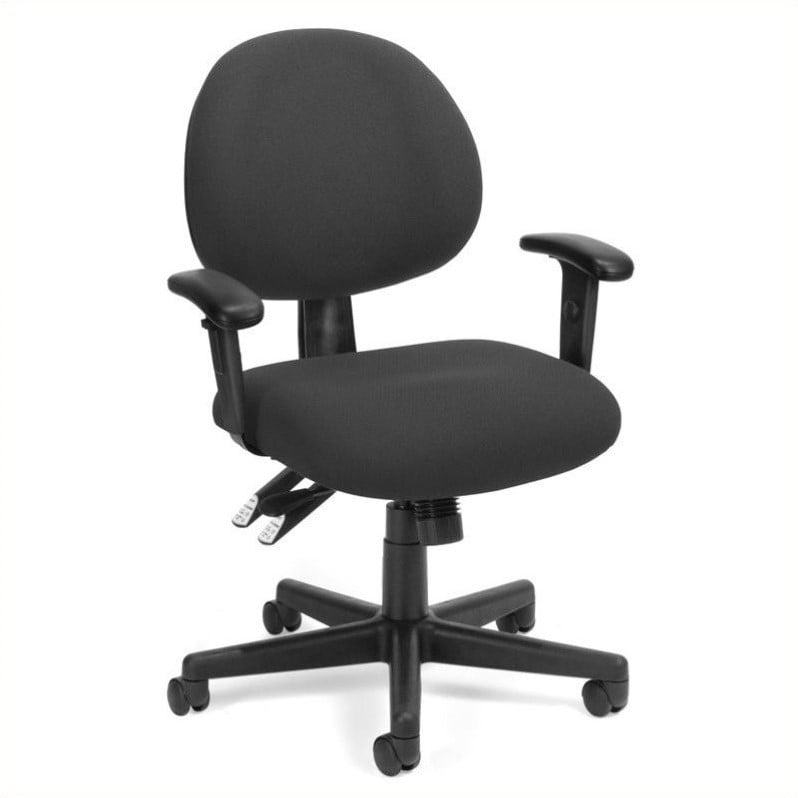 OFM 24Hour Computer Task Office Chair with Arms in Charcoal Walmart