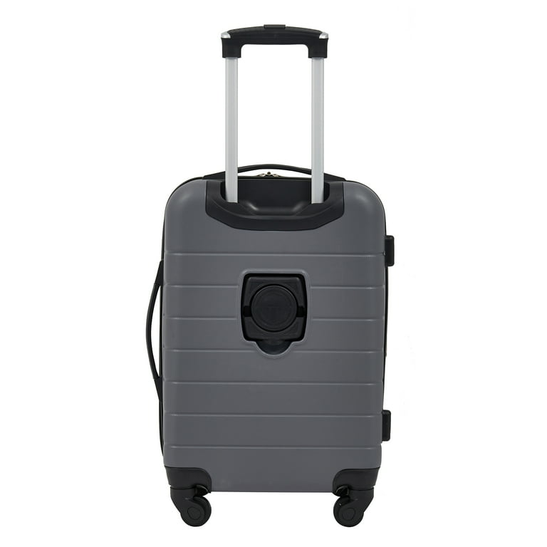 Wrangler 3 Piece Luggage Set with Cup Holder and USB Port Quiet Shade