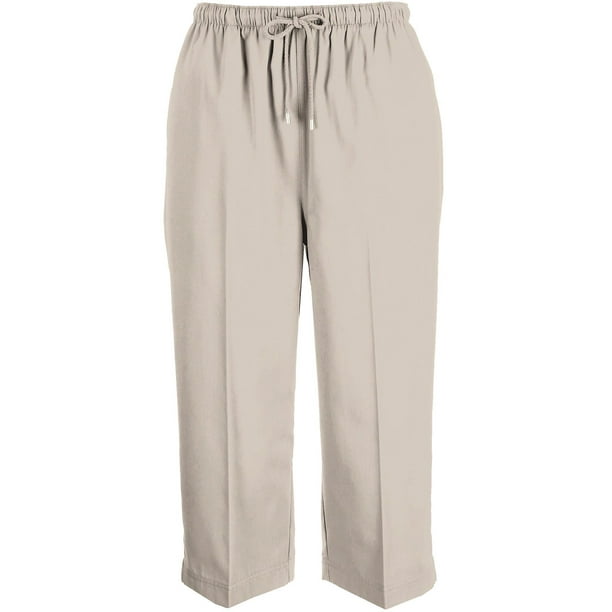 womens drawstring capris