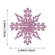 thumbnail image 1 of Juego de 12 adornos navideños de copos de nieve | Copos de nieve huecos de plástico de 10 cm para decorar el árbol y el hogar con efecto escarchado, 1 of 6