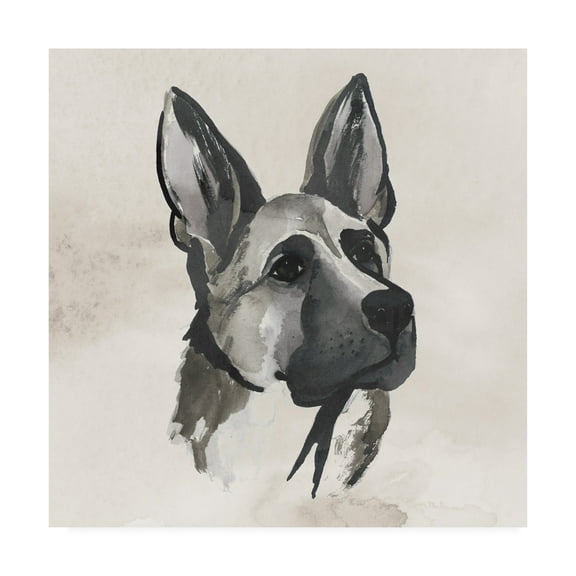 Trademark Fine Art 'Inked Dogs IV' Canvas Art by Grace Popp