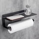 thumbnail image 1 of Wall-Mounted Paper Towel Holder Paper Towel Dispenser 33cm, Metal, Black Kitchen Paper Holder, 1 of 5